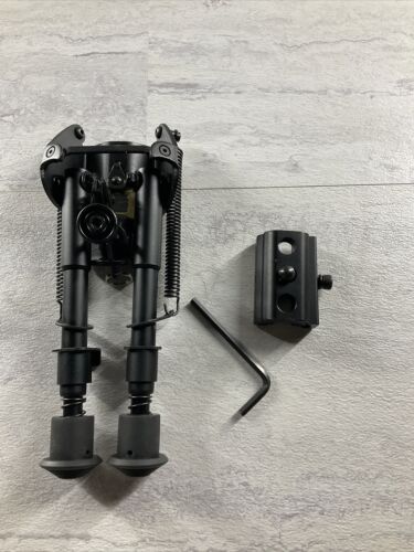CVLIFE 6-9 Inches Tactical Bipod Adjustable Spring Return with Adapter (6930386026679)
